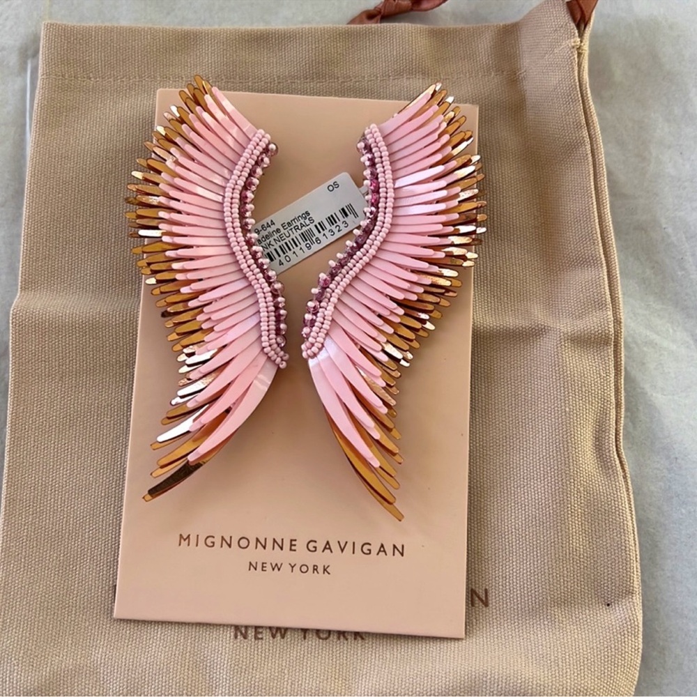 Mignonne Gavigan Pink and Gold Earrings
